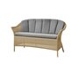Cane-Line Lansing Sofa-5556LU - Lansing Sofa, Natur, Cane-line Faser-Rückenkissen, Grey