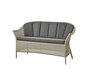 Cane-Line Lansing Sofa-5556LT - Lansing Sofa, Taupe, Cane-line Faser-5511RY18 - Rückenkissen, schwarz