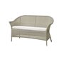 Cane-Line Lansing Sofa-5556LT - Lansing Sofa, Taupe, Cane-line Faser-5511Y34 - Sitzkissen, weiss
