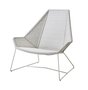 Cane-Line Breeze Highbacksessel-Cane-line Weave, White Grey-Ohne