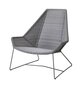 Cane-Line Breeze Highbacksessel-Cane-line Weave, Light Grey-Ohne