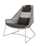 Cane-Line Breeze Highbacksessel-Cane-line Weave, Taupe-Cane-line Focus, Dark Grey