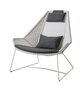 Cane-Line Breeze Highbacksessel-Cane-line Weave, White Grey-Cane-line Natté, Schwarz