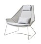 Cane-Line Breeze Highbacksessel-Cane-line Weave, White Grey-Cane-line Natté, Light Grey