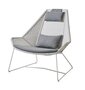 Cane-Line Breeze Highbacksessel-Cane-line Weave, White Grey-Cane-line Natté, Grey