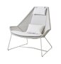 Cane-Line Breeze Highbacksessel-Cane-line Weave, White Grey-Cane-line Natté, White