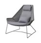 Cane-Line Breeze Highbacksessel-Cane-line Weave, Light Grey-Cane-line Natté, Grey
