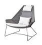 Cane-Line Breeze Highbacksessel-Cane-line Weave, Light Grey-Cane-line Natté, White