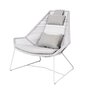 Cane-Line Breeze Highbacksessel-Cane-line Weave, White Grey-Cane-line Focus, Light Grey