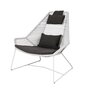 Cane-Line Breeze Highbacksessel-Cane-line Weave, White Grey-Cane-line Focus, Dark Grey