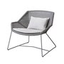 Cane-Line Breeze Loungesessel-Cane-line Weave, Light Grey-Cane-line Natté, White