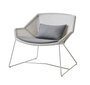 Cane-Line Breeze Loungesessel-Cane-line Weave, White Grey-Cane-line Natté, Grey