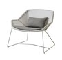 Cane-Line Breeze Loungesessel-Cane-line Weave, White Grey-Cane-line Natté, Taupe