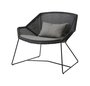 Cane-Line Breeze Loungesessel-Cane-line Weave, Schwarz-Cane-line Natté, Taupe