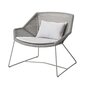 Cane-Line Breeze Loungesessel-Cane-line Weave, Taupe-Cane-line Natté, White