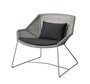 Cane-Line Breeze Loungesessel-Cane-line Weave, Taupe-Cane-line Natté, Schwarz
