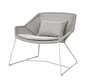 Cane-Line Breeze Loungesessel-Cane-line Weave, Taupe-Cane-line Focus, Light Grey