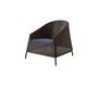 Cane-Line Kingston Loungesessel-Cane-line Weave, Mocca-Selected PP, Blue (Y107)