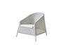 Cane-Line Kingston Loungesessel-Cane-line Weave, White grey-Cane-line Natté, White