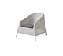 Cane-Line Kingston Loungesessel-Cane-line Weave, White grey-Cane-line Natté, Black