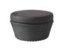 Cane-Line Kingston Hocker gross-Cane-line Weave, Graphite-Cane-line Natté, Black