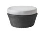 Cane-Line Kingston Hocker gross-Cane-line Weave, Graphite-Cane-line Natté, Light grey