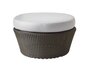 Cane-Line Kingston Hocker gross-Cane-line Weave, Mocca-Cane-line Natté, Light grey