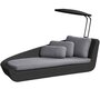 Cane-Line Savannah Daybed Modul, rechts - Black, Grey 