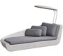 Cane-Line Savannah Daybed Modul, rechts - White grey, Grey 