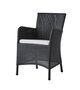 Cane-Line Hampsted Sessel-Black, Cane-line Weave-Grey, Cane-line Natté