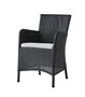 Cane-Line Hampsted Sessel-Black, Cane-line Weave-Light grey, Cane-line Natté