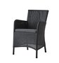 Cane-Line Hampsted Sessel-Black, Cane-line Weave-Taupe, Cane-line Natté