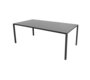 Cane-Line Pure Outdoor Tisch 200x100 cm-Aluminium, Lava grey-Ceramic, Basalt grey