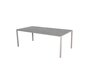 Cane-Line Pure Outdoor Tisch 200x100 cm-Aluminium, Sand-Ceramic, Basalt grey