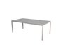 Cane-Line Pure Outdoor Tisch 200x100 cm-Aluminium, Sand-Ceramic, Concrete grey