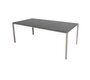 Cane-Line Pure Outdoor Tisch 200x100 cm-Aluminium, Taupe-Ceramic, Nero