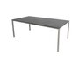 Cane-Line Pure Outdoor Tisch 200x100 cm-Aluminium, Taupe-Fossil Ceramic, Black