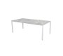 Cane-Line Pure Outdoor Tisch 200x100 cm-Aluminium, White-Fossil Ceramic, Multi color