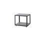 Cane-Line Level Beistelltisch Klein-5007AL Lava Grey, Aluminium-Ceramic Tiles, Light grey