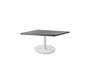 Aluminium, White - Table Top, 75 X 75 cm, Aluminium Lava Grey
