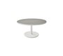 Aluminium, White - Table Top, Dia. 75 cm, Aluminium, White  Ceramic Light Grey