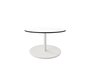 Aluminium, White - Table Top, Dia. 75 cm, HPL, White Grey Edge