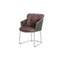 Cane-Line Moments Stuhl-Cane-line Soft Rope, Grey-Dark bordeaux, Cane-line Wove