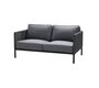 Cane-line Encore 2-Sitzer Sofa Soft Rope (5571) - Lava grey