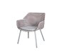 Cane-line Vibe Loungesessel (5407)-Weave - Light grey/bordeaux/dusty rose-Natté / Light grey