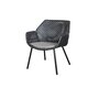 Cane-line Vibe Loungesessel (5407)-Cane-line Weave, Black/Graphite-Natté / Taupe