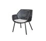 Cane-line Vibe Loungesessel (5407)-Cane-line Weave, Black/Graphite-Wove / Light Brown