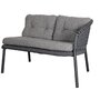 Cane-Line Ocean 2-Sitzer Sofa-Modul Soft Rope (5526)-Dark Grey