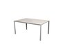 Cane-Line Pure Tisch 150X90 Cm-Aluminium / Light grey-Ceramic, Toscana sand