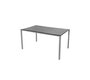 Cane-Line Pure Tisch 150X90 Cm-Aluminium / Light grey-Fossil Ceramic, black
